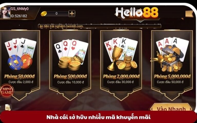 Nhà cái sở hữu nhiều mã khuyến mãi
